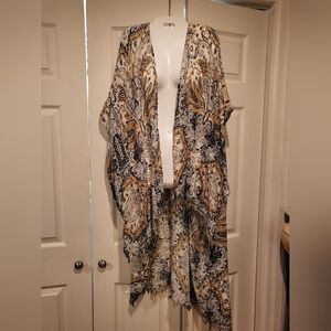 Chic Paisley Open Front Kimono/Caftan/Cover-up
